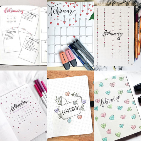 February bullet journal ideas