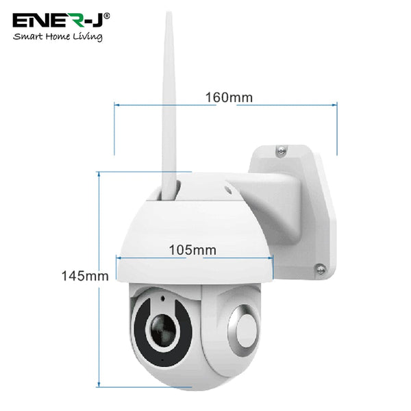 Smart Wifi IP Outdoor Dome Camera IP65 - 1080P HD - 5 x Zoom - Night Vision 1