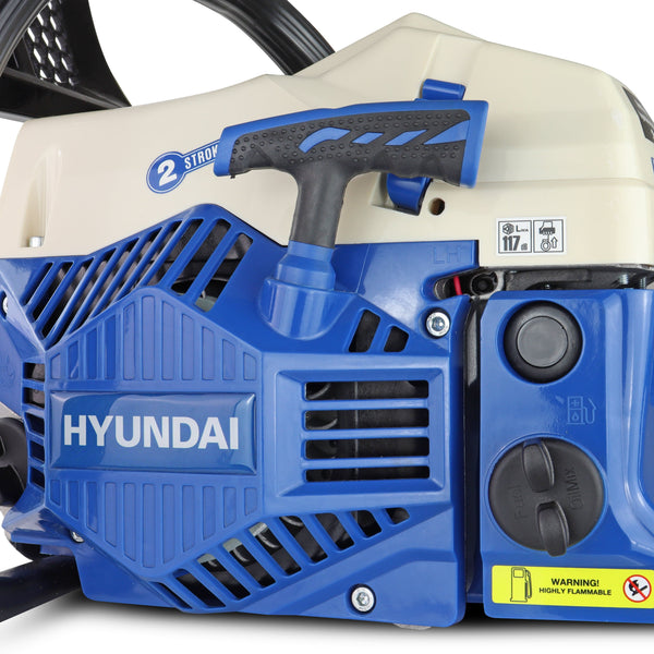 Hyundai 62cc 20” Petrol Chainsaw 2-Stroke Easy Start - HYC6200X 12