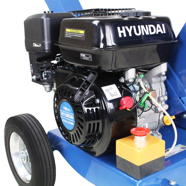 Hyundai 196cc Petrol Powered Wood Chipper Shredder - HYCH6560 10