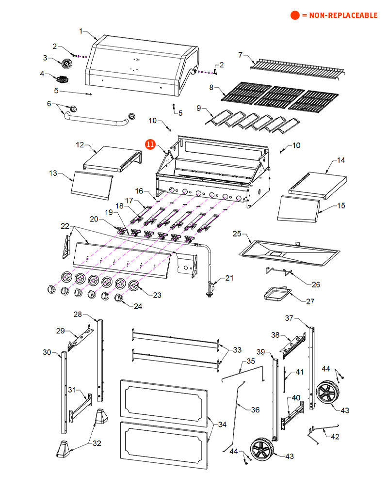 Replacement Grill Parts for Expert Grill