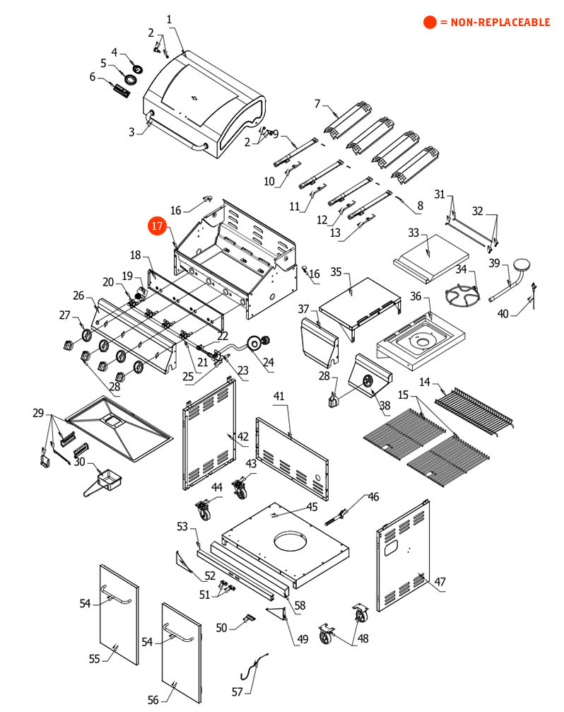 Replacement Grill Parts for Nexgrill 7200830H