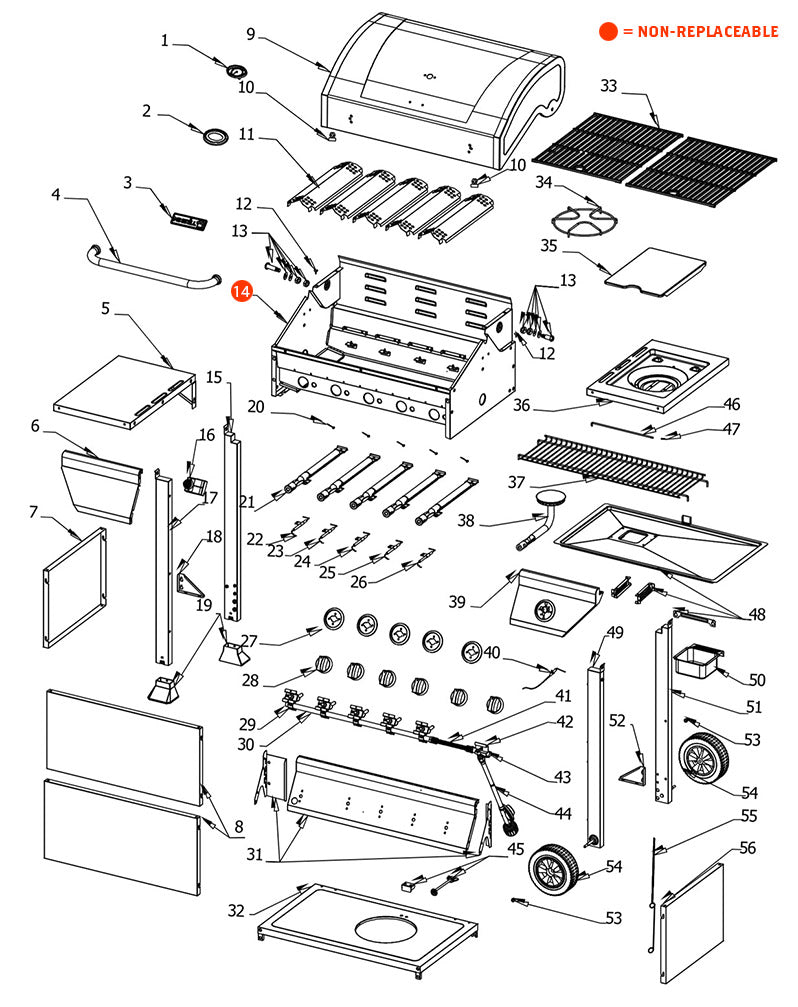 Replacement Grill Parts for Nexgrill 810-0025