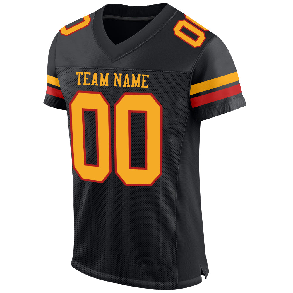 black and gold football jersey