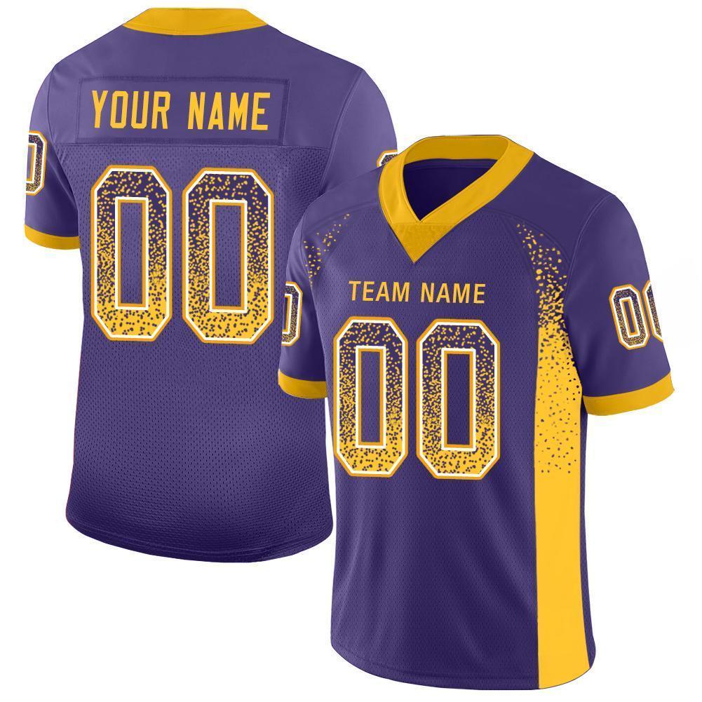 purple and gold football jersey