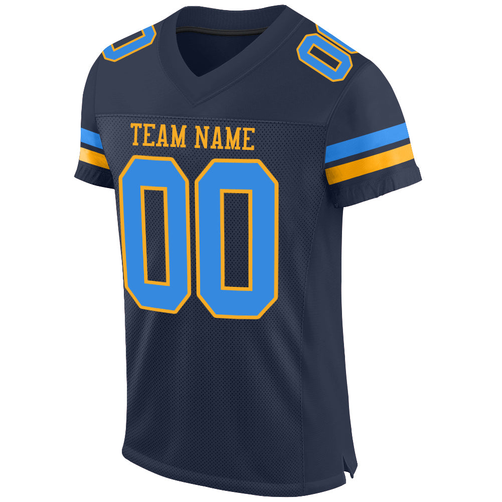 navy blue and gold jersey