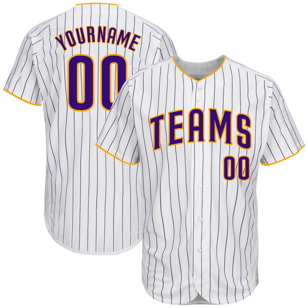 purple and gold baseball jersey