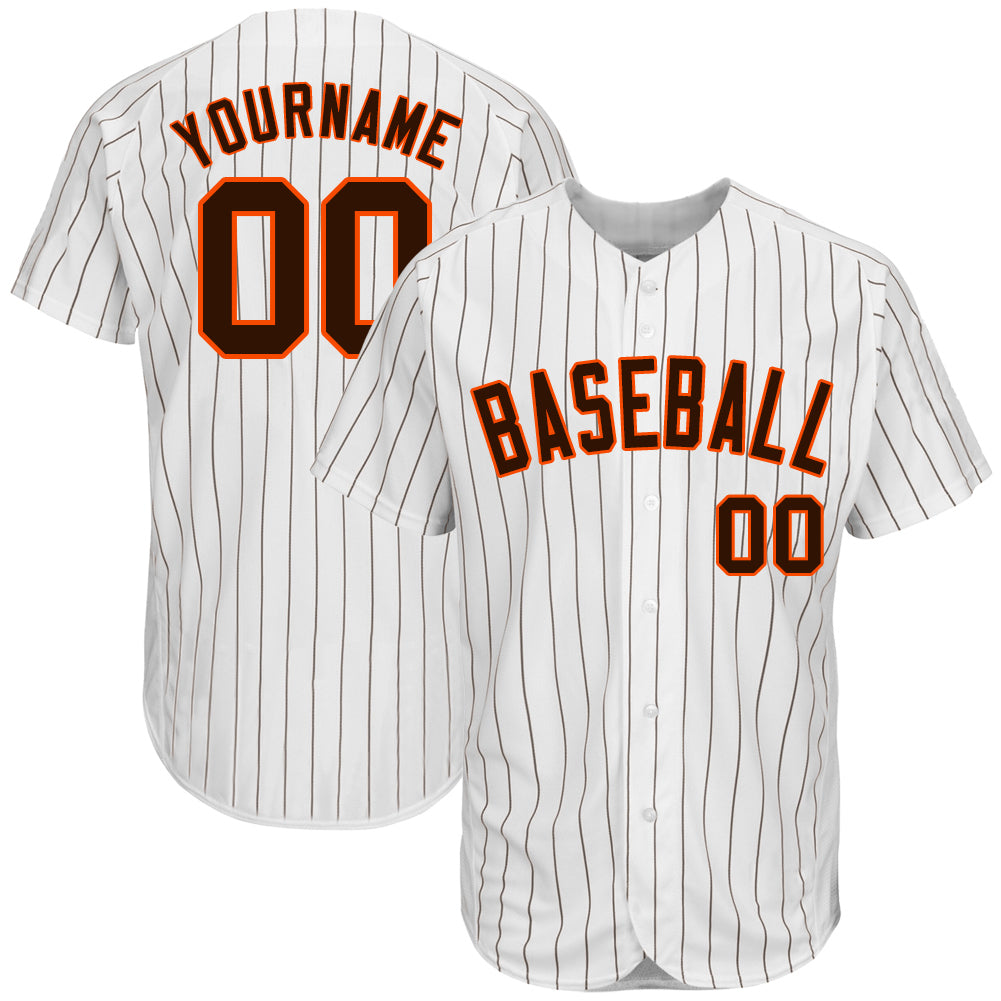 white and orange baseball jersey
