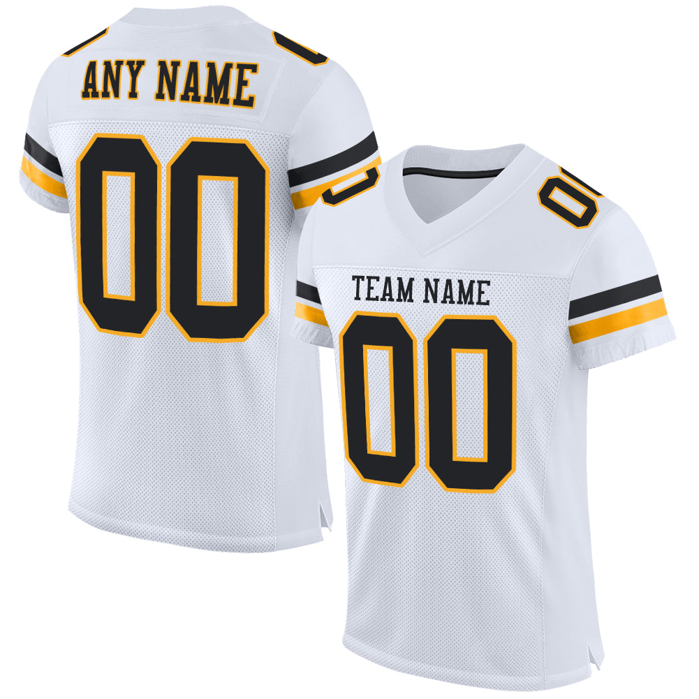 black white football jersey