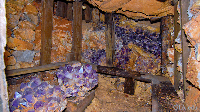 Amethyst Mine in Bolivia, Brazil