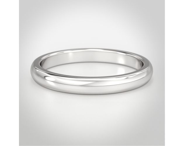 Classic Low Dome Men's Wedding Band