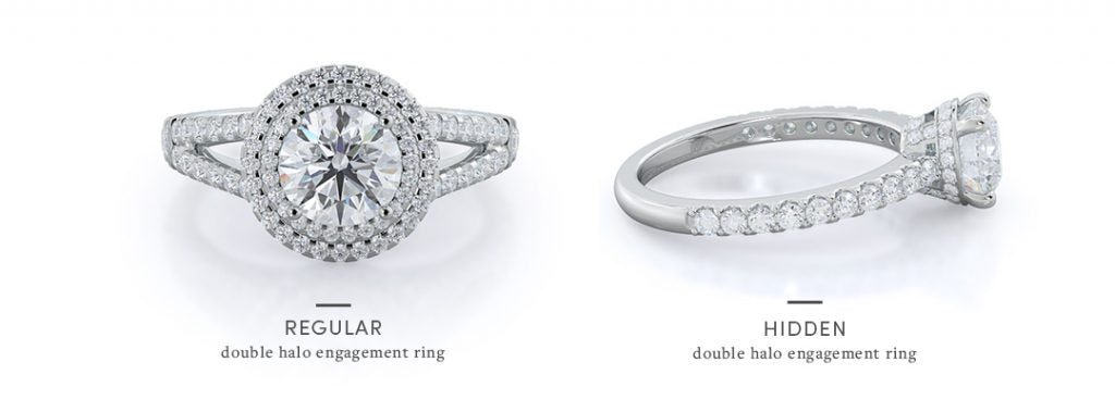 Double Halo Engagement Rings | With Clarity