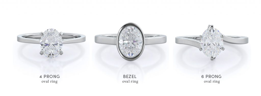 Top 6 Prong Oval Engagement Rings | With Clarity