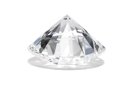 diamond on its table