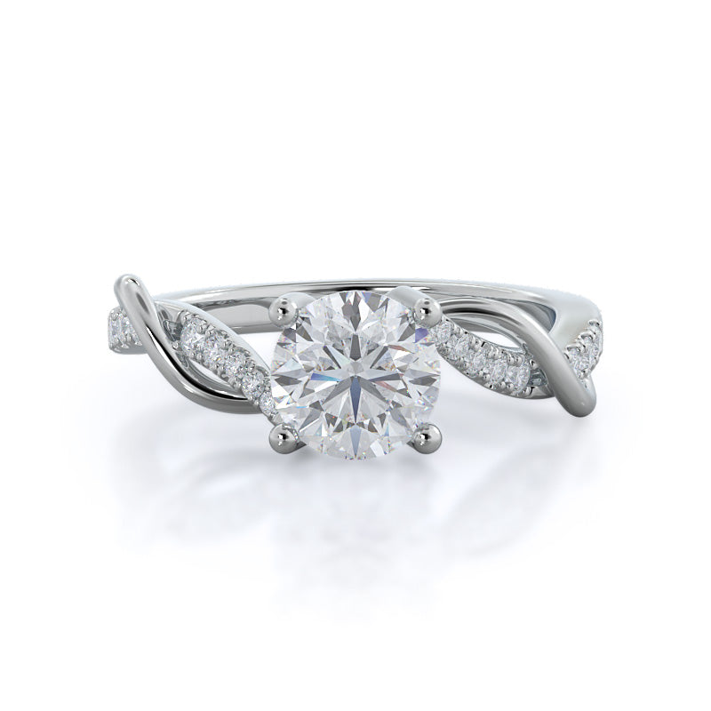 Open Criss Cross Diamond Ring