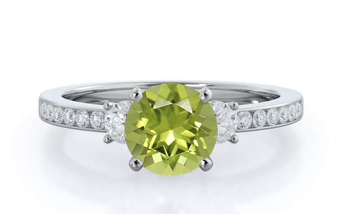 Duet Peridot Ring