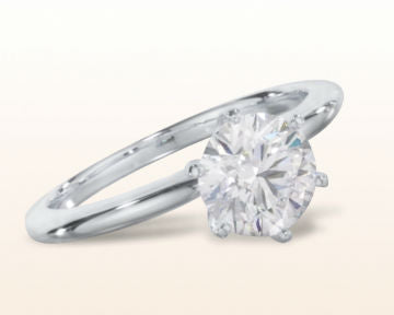 high setting engagement rings classic six prong solitaire