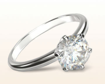 high setting engagement rings luminous six prong solitaire