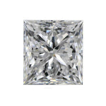 1.05 ratio for princess cut diamond showing squarish shape