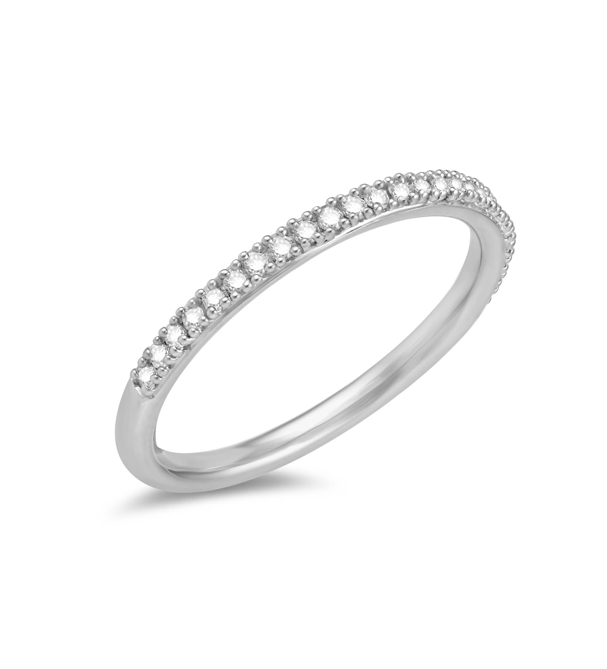 Shoreline Diamond Stacking Ring