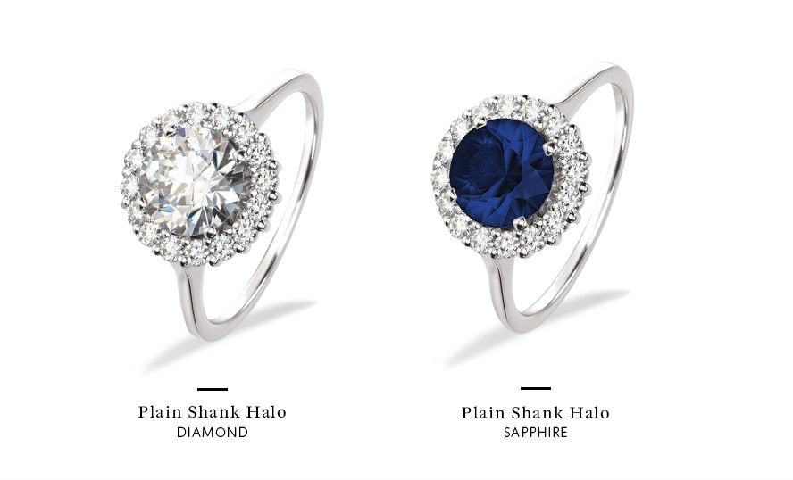 sapphire and diamond engagement rings versus all diamond