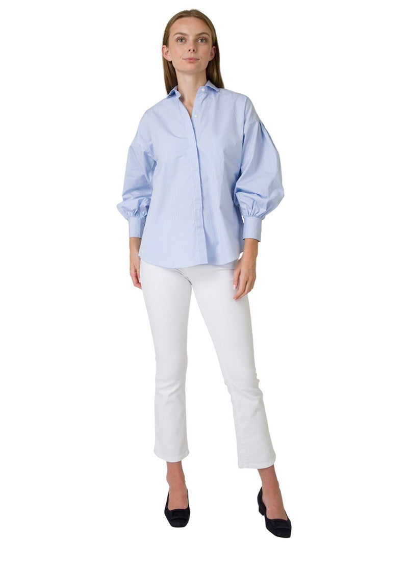 ANN MASHBURN Sky Striped Paulina Shirt – Carriage House