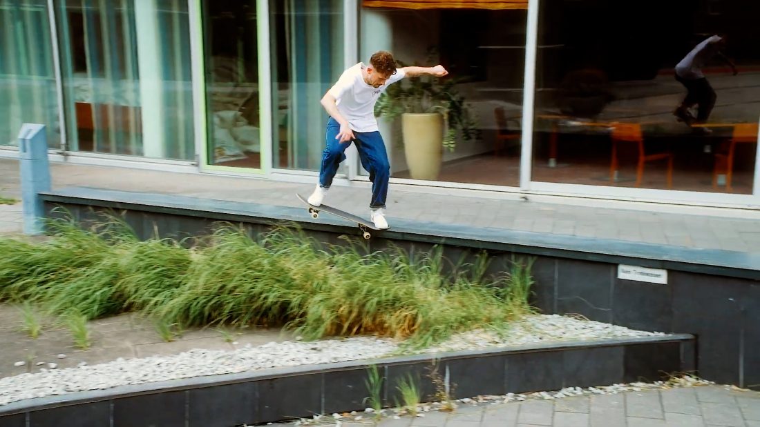 Denis Nitsche wie a long a&$ crooked grind to nollie frontside flip out