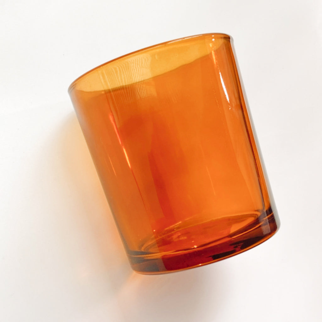 12oz Translucent Sunset Muse Glass Candle Vessels