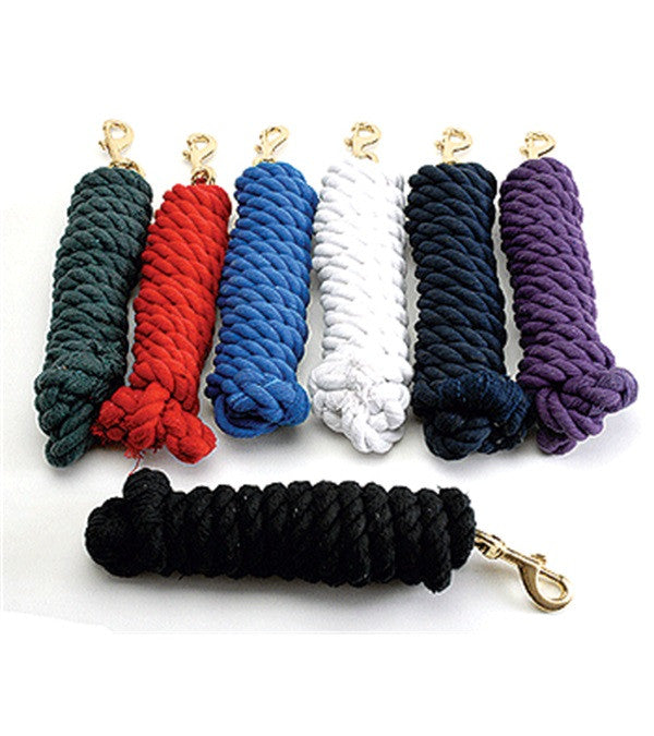 Intrepid Cotton Lead Rope with Snap - Blue