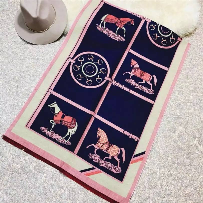 Equipage Prancing Pony Equestrian Horse Scarf