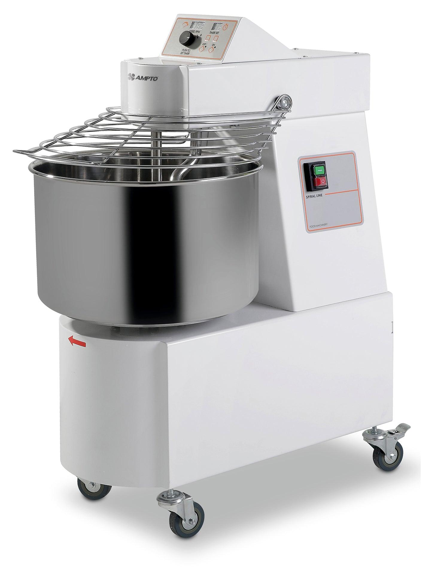 Pizza Group PM60 - 60 Kg 132 Lb Dough Capacity Automatic Spiral Mixers with  Fixed Bowl