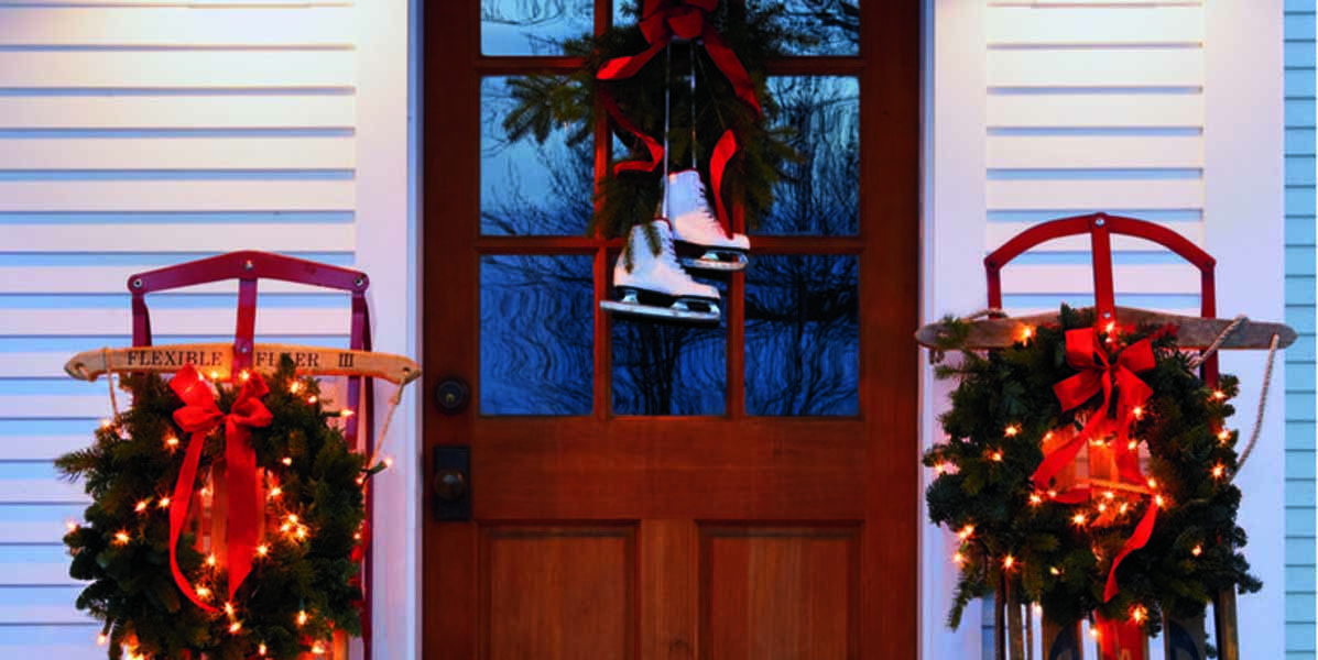 Idées pour décorer sa porte d’entrée pour noël