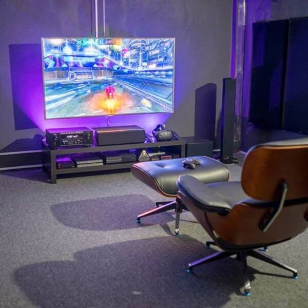 Salle de jeux vidéo du futur