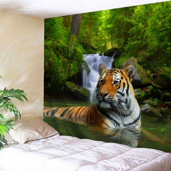 Tenture murale tigre