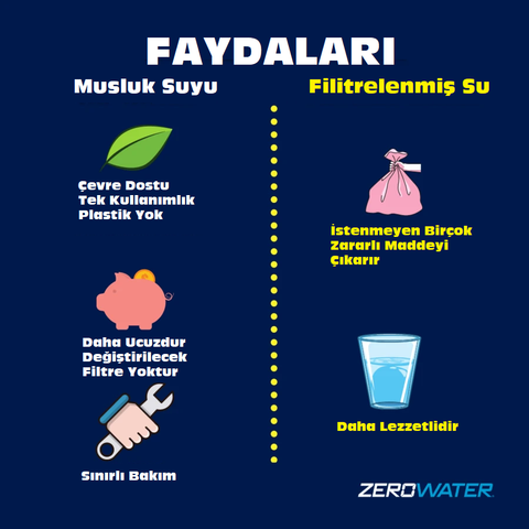 Musluk Suyu vs Arıtılmıs Zerowater 