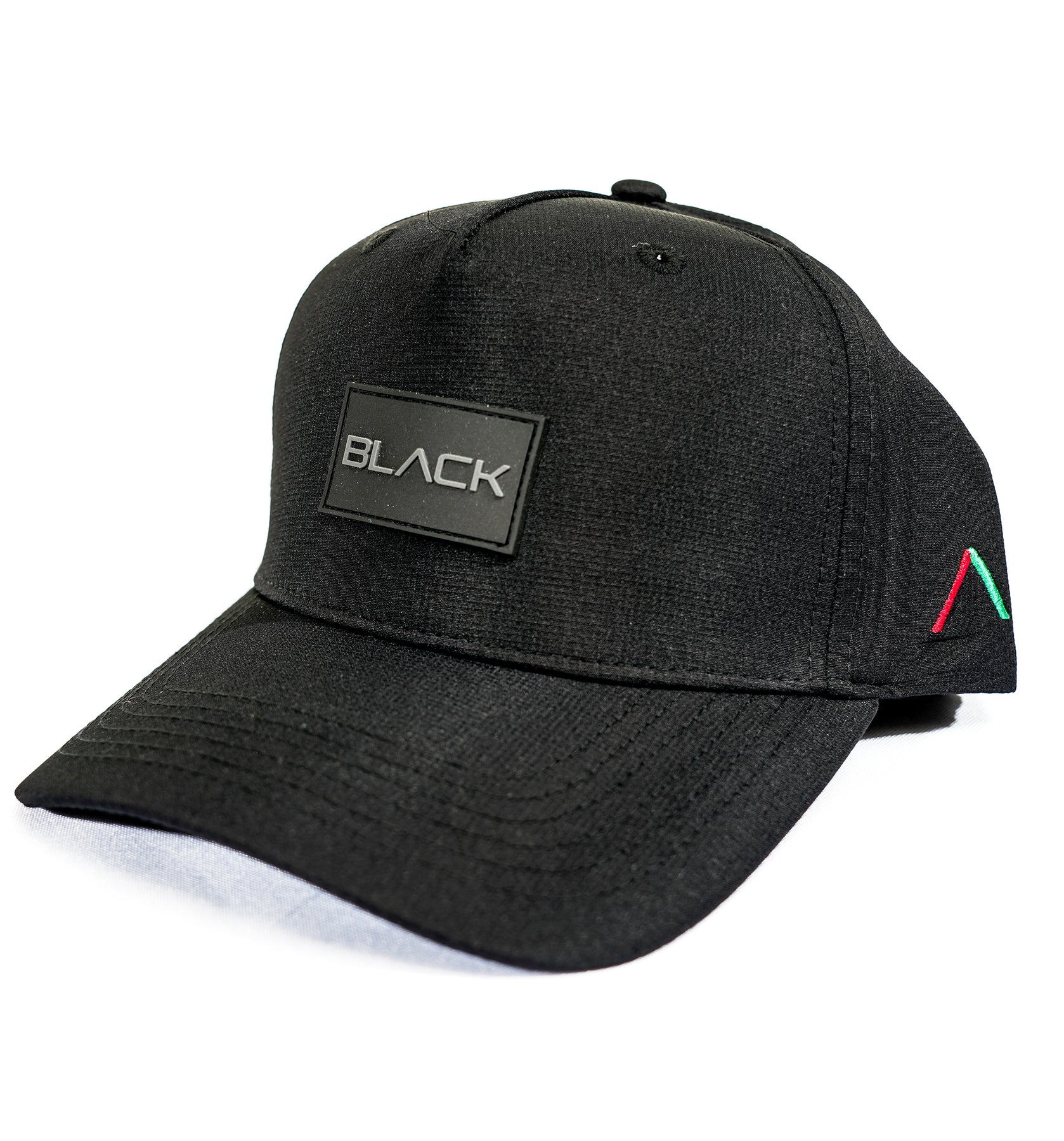 Actively Black Rubber Patch Performance Hat – Actively Black Athleisure ...