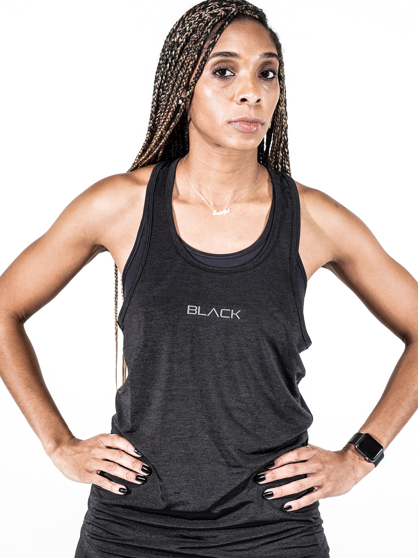 Women's Black Marble Performance Tank – Actively Black Athleisure Wear