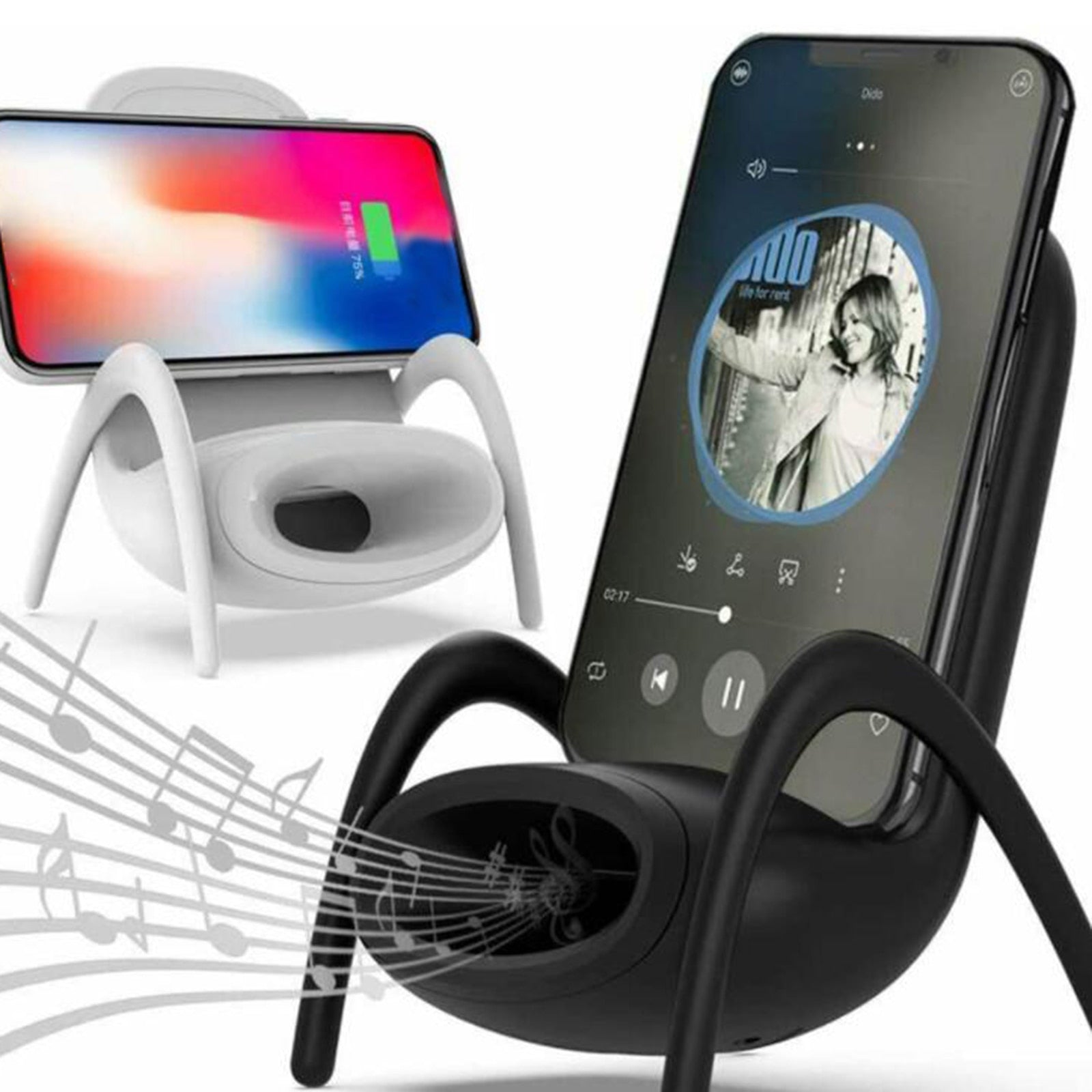 Amplifier Wireless Charger Phone Holder Waterproof