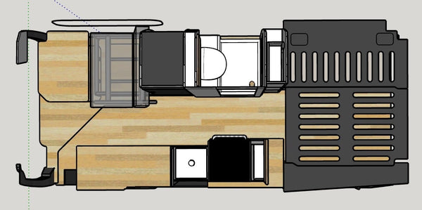 VW Crafter Campervan Layout 