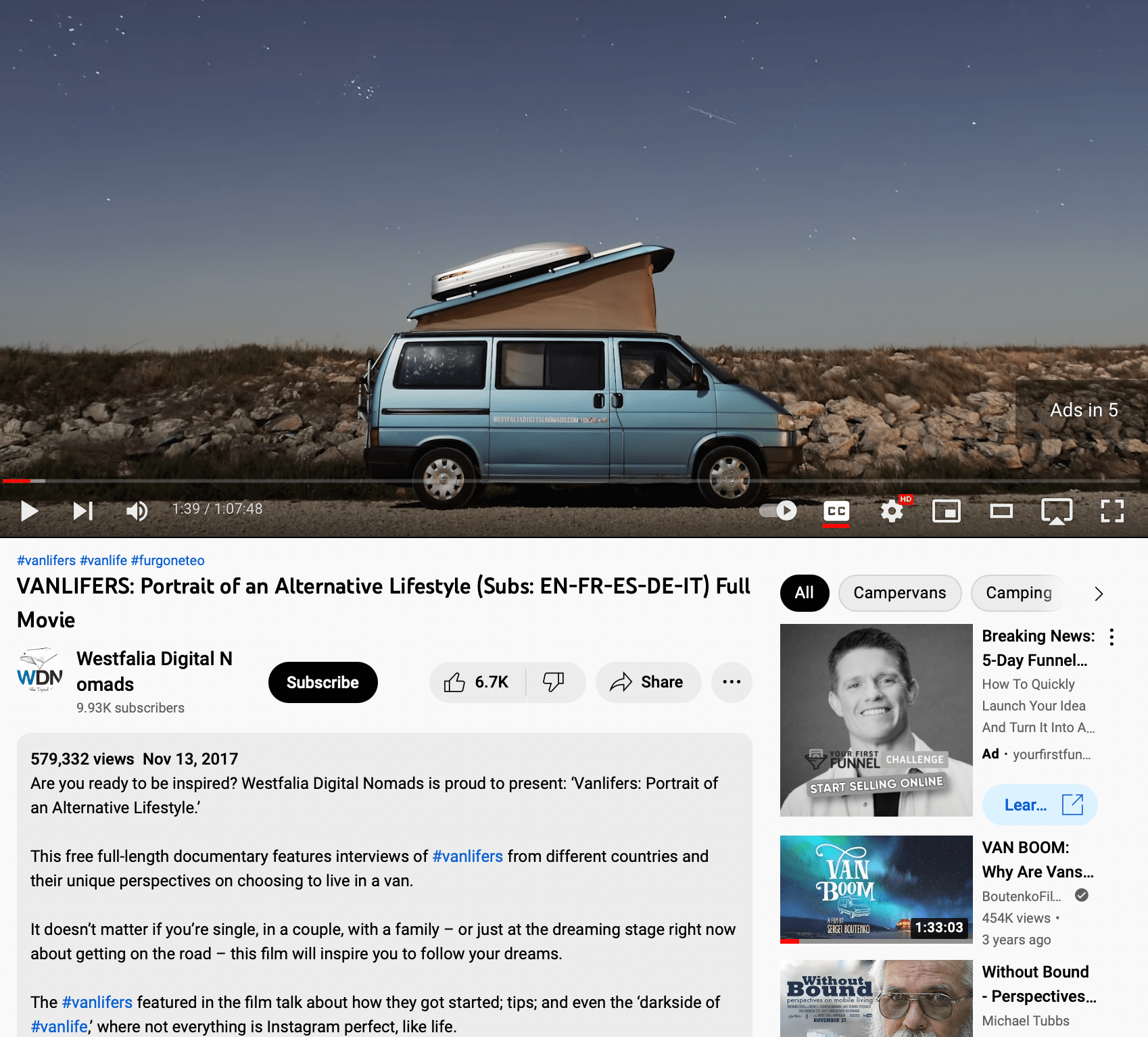 LIVING the VANLIFE as DIGITAL NOMADS in a VW Westfalia