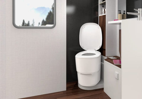 Clensa toilet for campervan converison