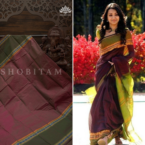 Trisha in minimalistic cotton sarees from Vinaithandi Varuvaaya movie