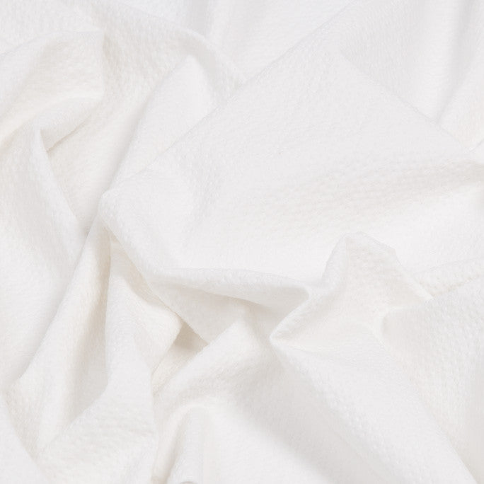 White Poly Chiffon Waffle Wave 1079 – Fabrics4Fashion