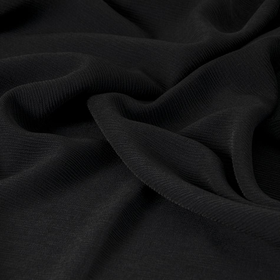 Black Polyester Viscose Stretch Fabric 1353 – Fabrics4Fashion