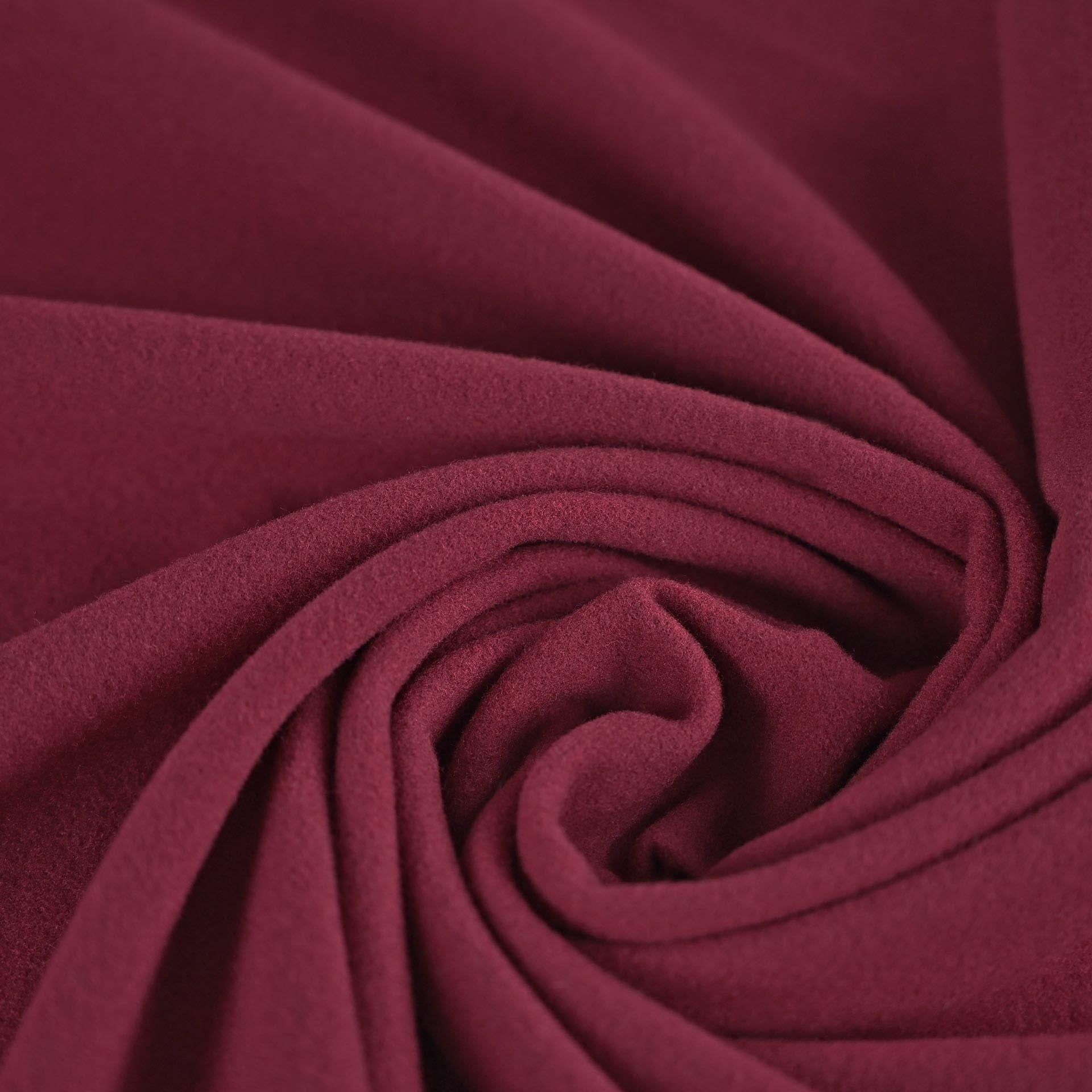 Polyester Wool Fabric Brushed Coating 59 inches Wide Soft By The Yard  Medium Heavy Weight (Magenta) 