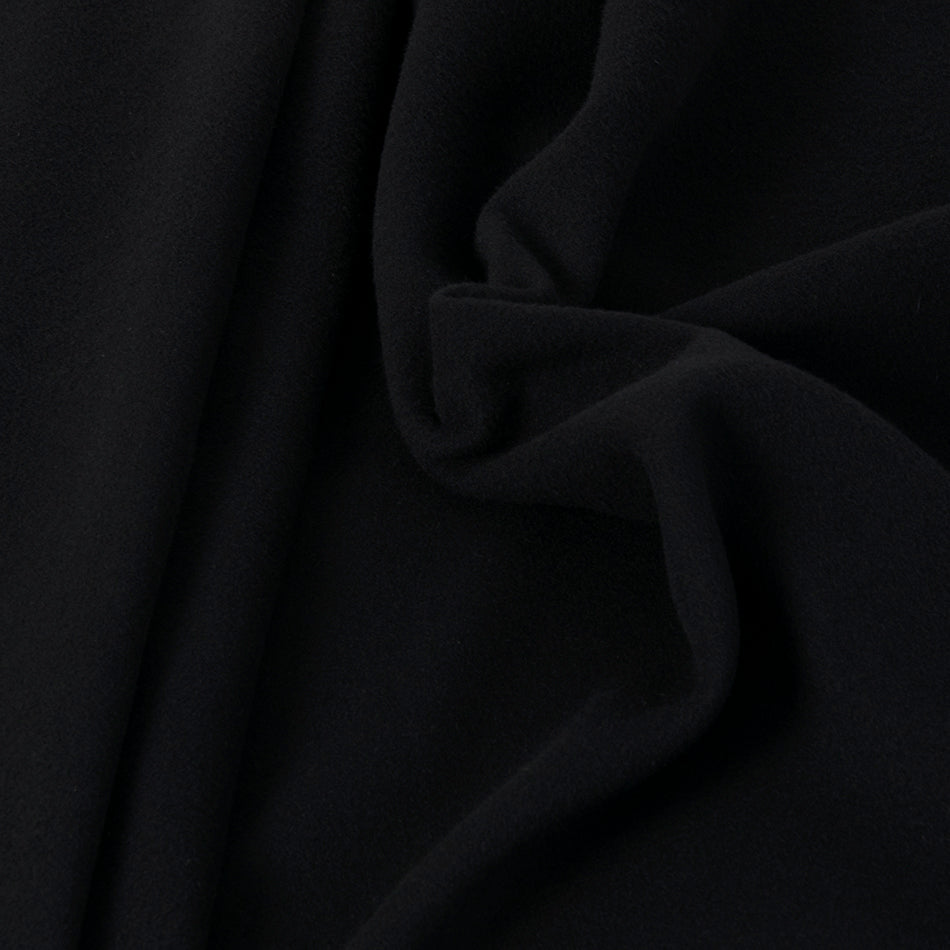 Black Melton Virgin Wool Blend 1359 – Fabrics4Fashion