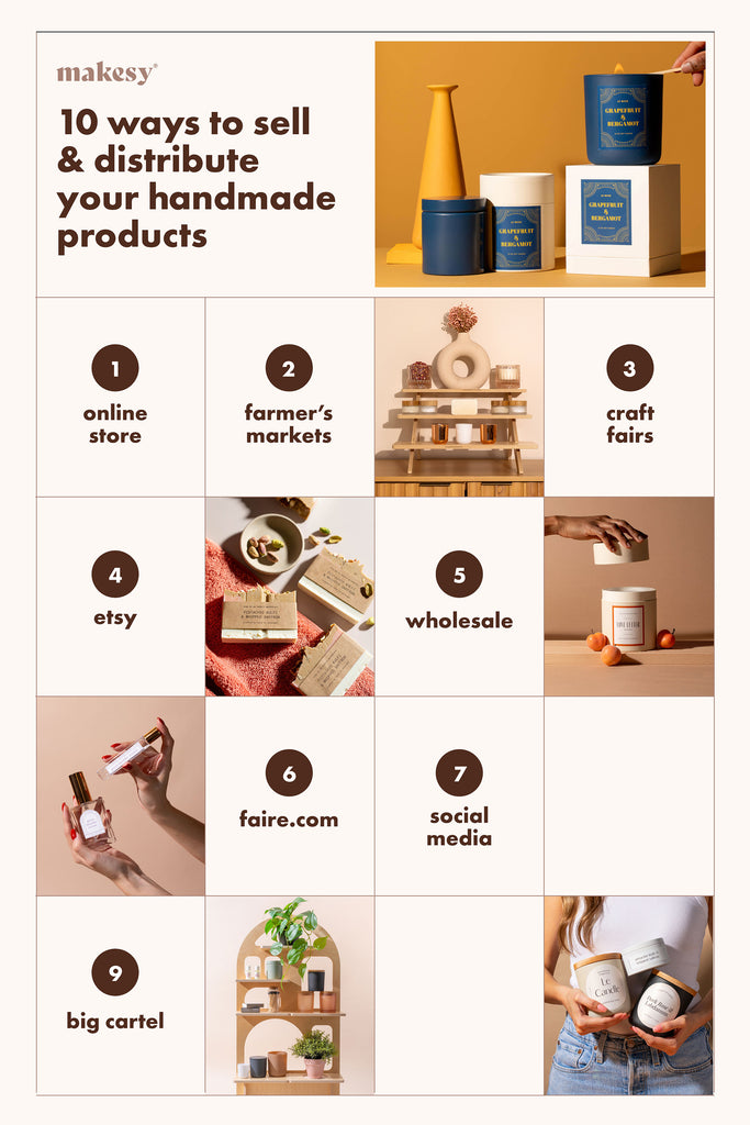 ways to distribute handmade products