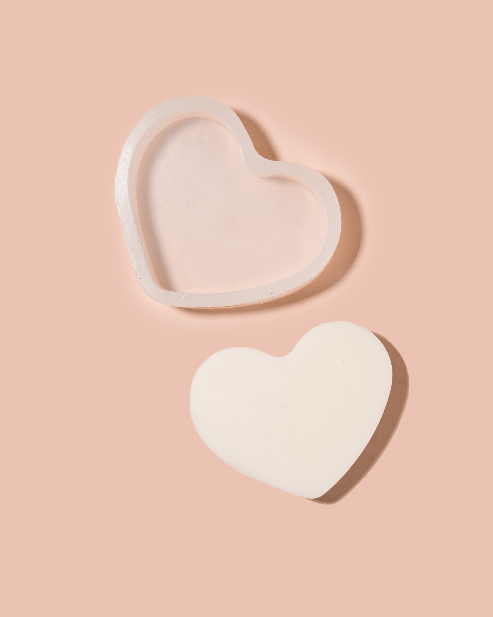 25 Packs Wax Melt Clamshells Molds Heart Shape , 6 Cavity Clear