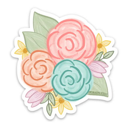 Celeste Tropical Bouquet Flower Sticker – Paper Anchor Co.
