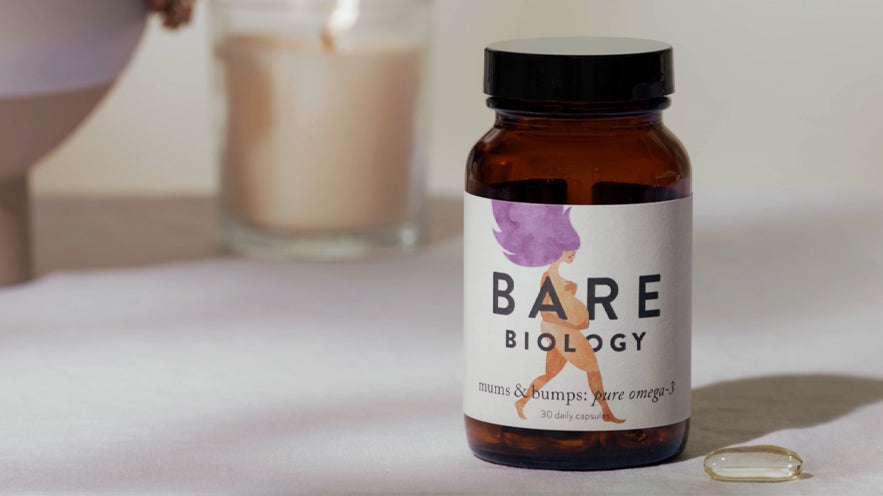 Bare Biology Mums & Bumps Omega 3 Fish Oil Capsules